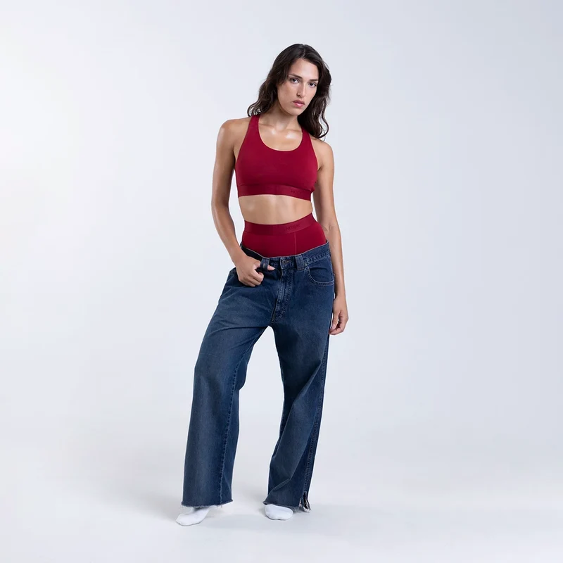 Baller High Waisted Rhubarb
