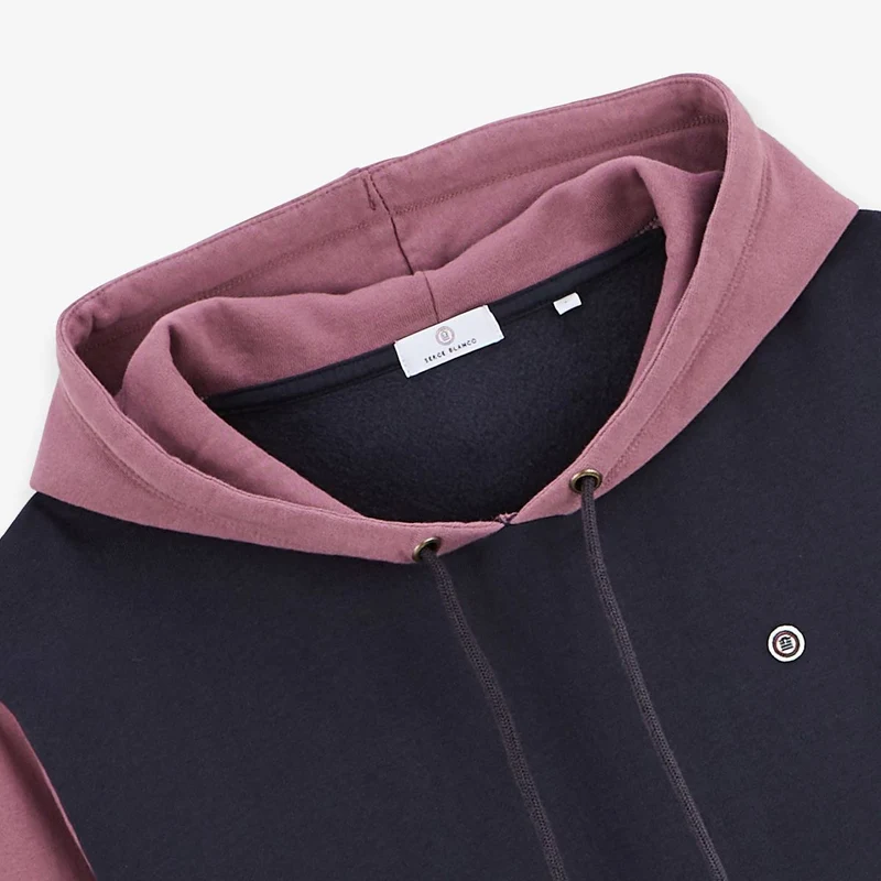 Sweat à capuche Singap en coton tricolore