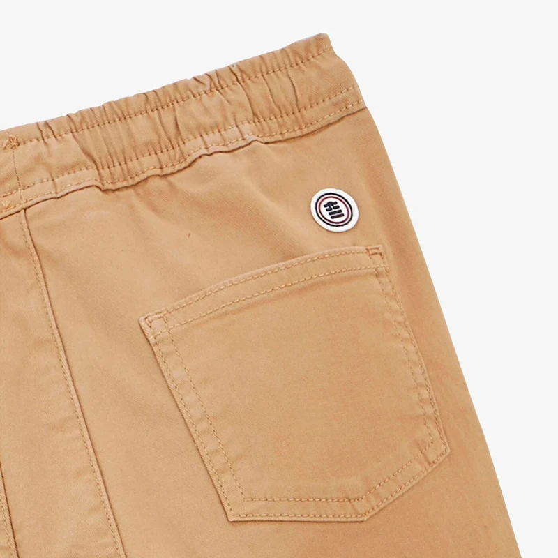 Chino 734 garçon avec taille élastiquée beige coupe droite confort