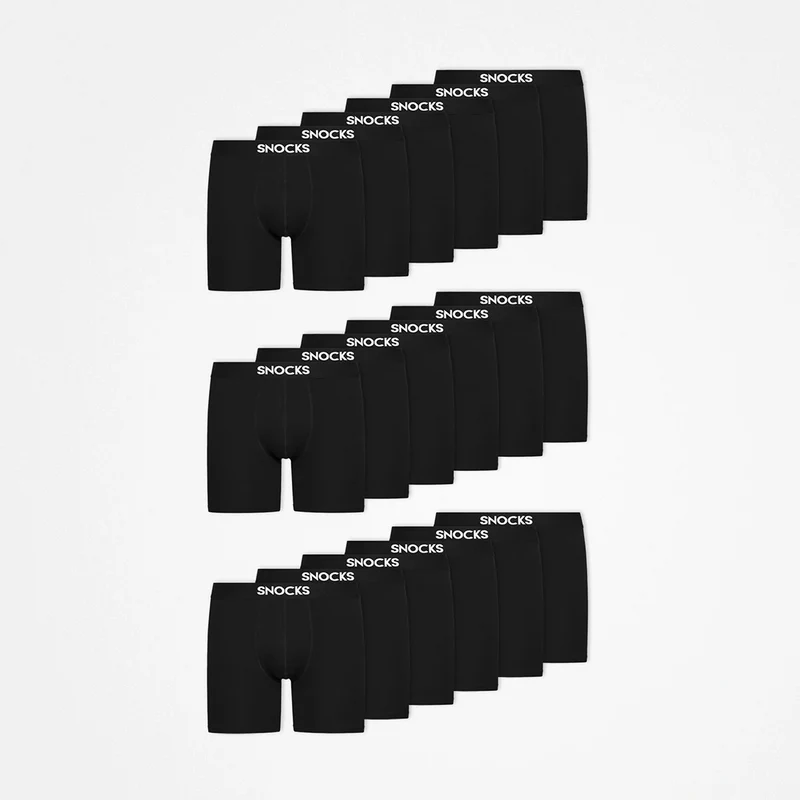 Lange Boxershorts | Schwarz