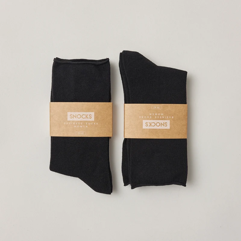 Klassische Damen Socken | Schwarz