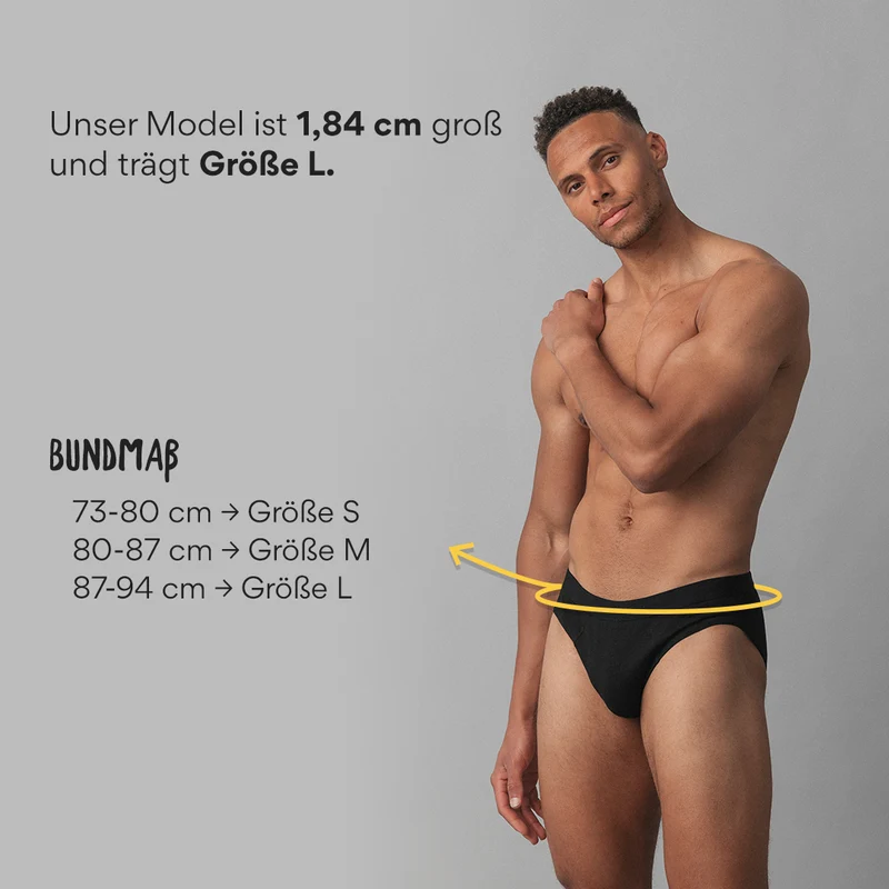 Herrenslips | Schwarz