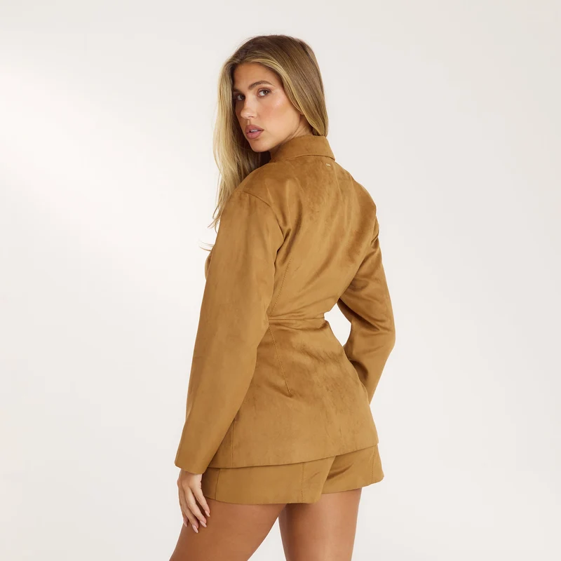 Blazer en Daim - Beige