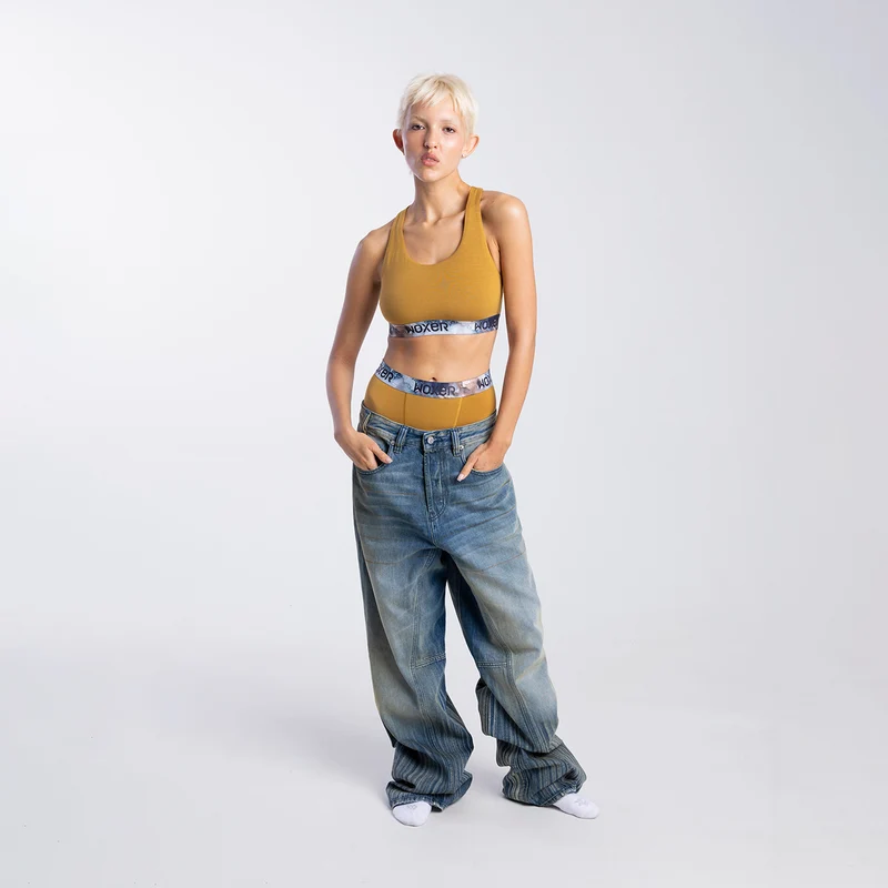 Biker High Waisted Sandstone