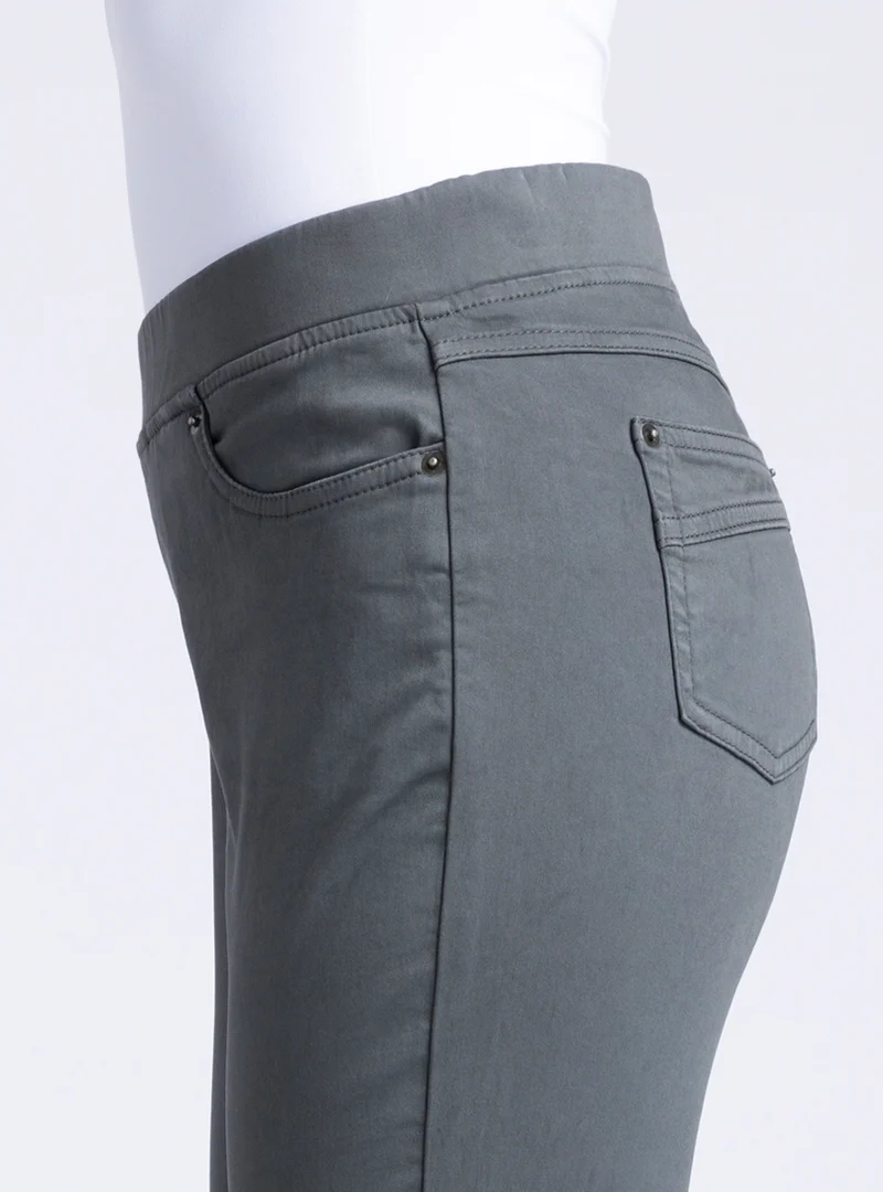 Pantalon jegging femme gris bronze