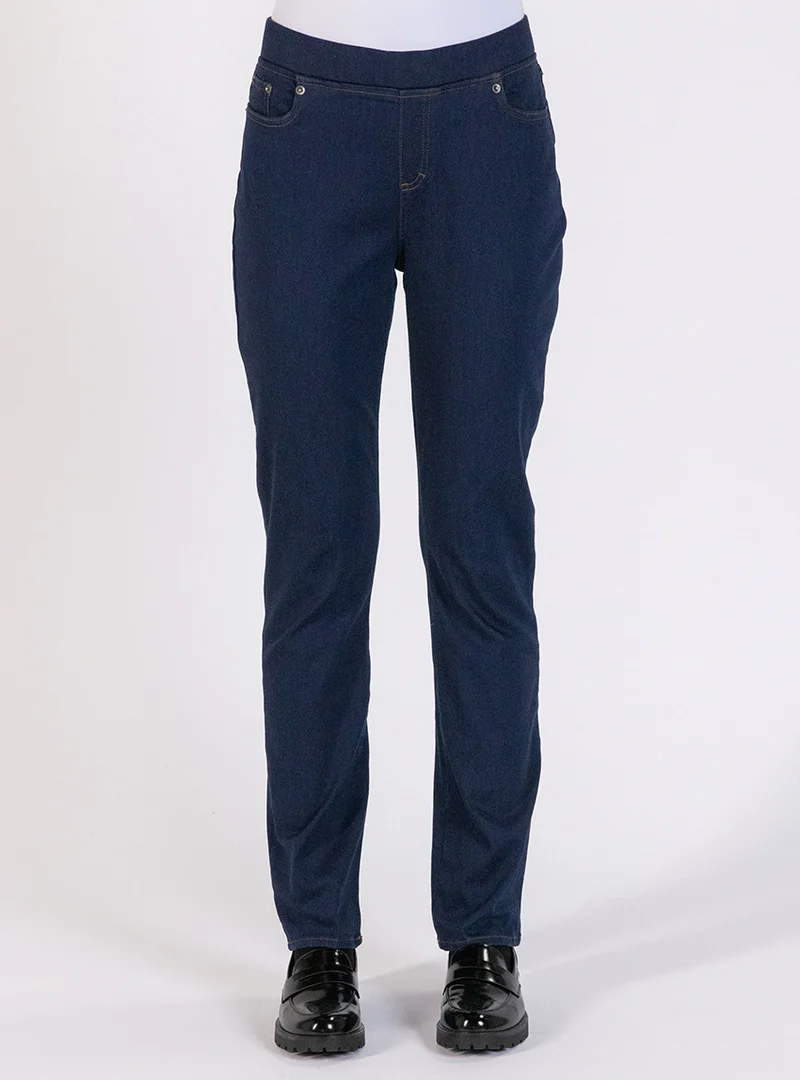 Jegging femme coton bleu indigo