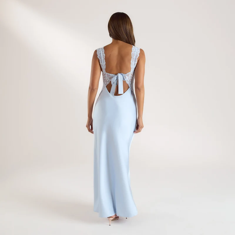 Robe Maxi Isla - Bleu