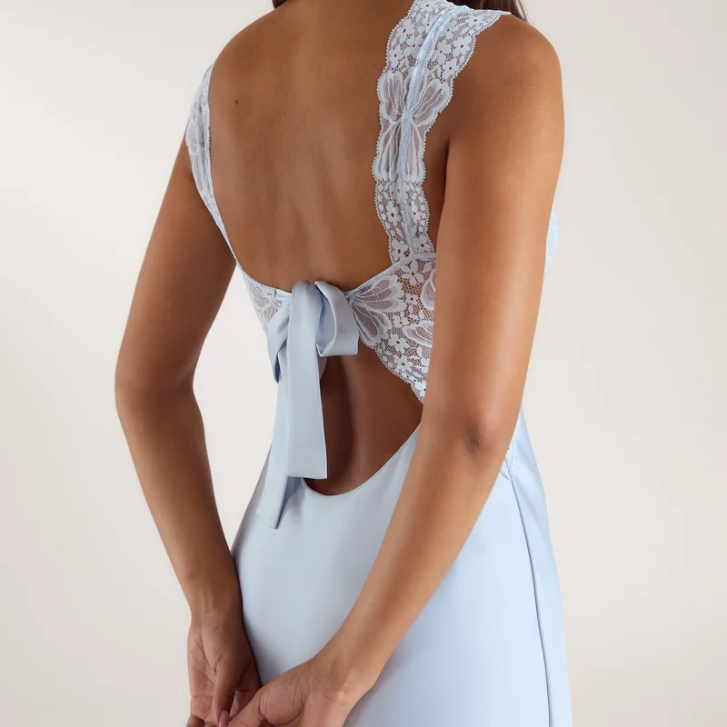 Robe Maxi Isla - Bleu