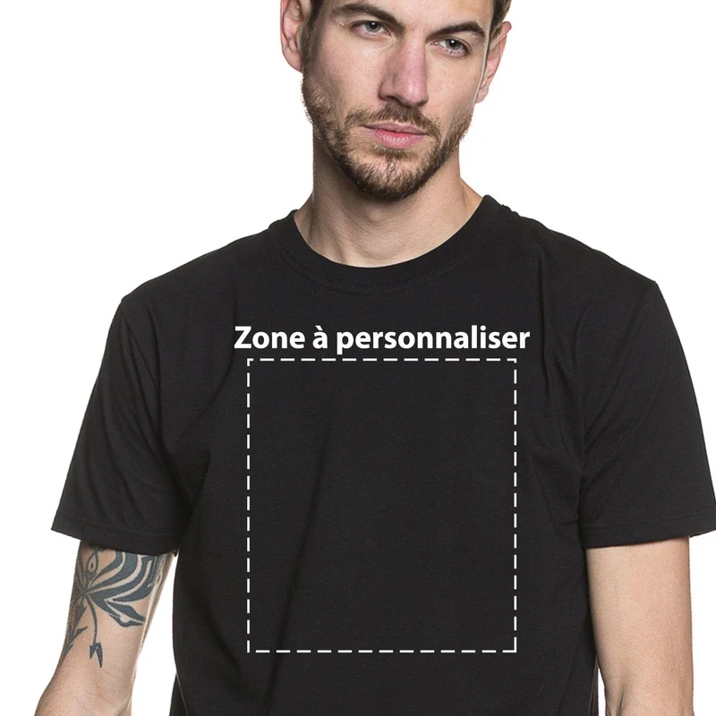 T-shirt homme personnalisé - Noir
