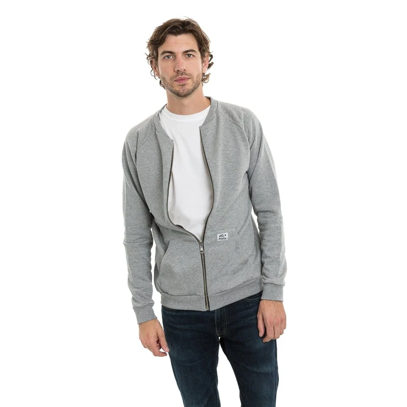 Sweat sans capuche zippé