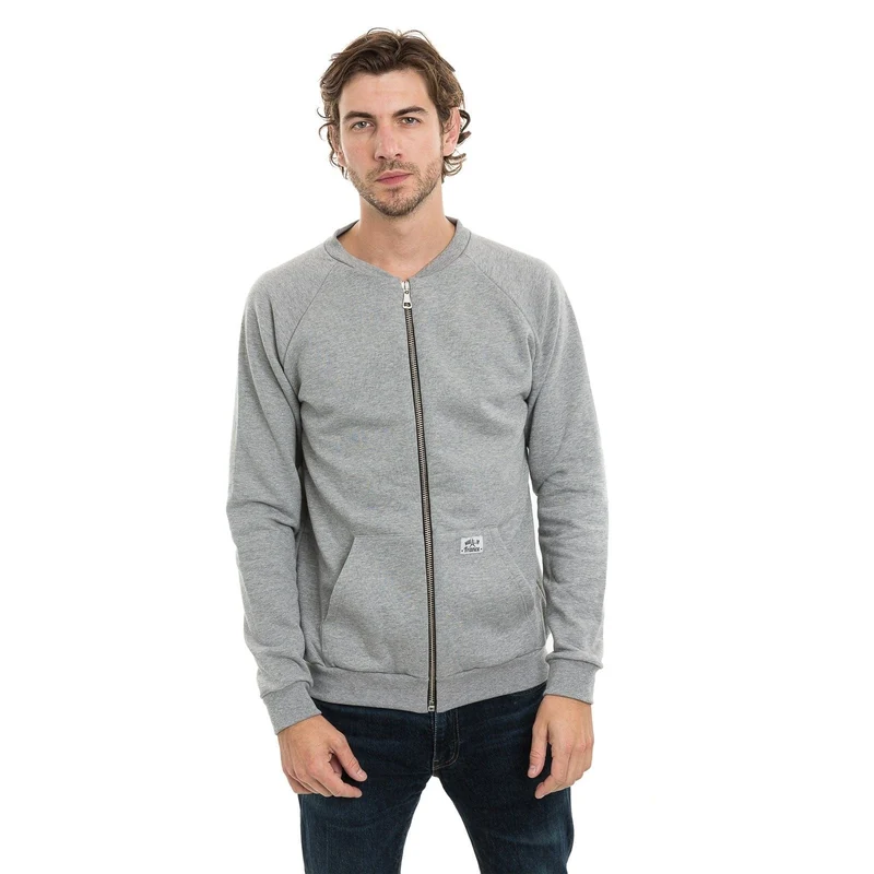 Sweat sans capuche zippé