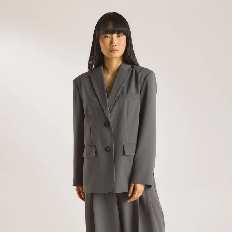 Blazer Oversize - Charbon