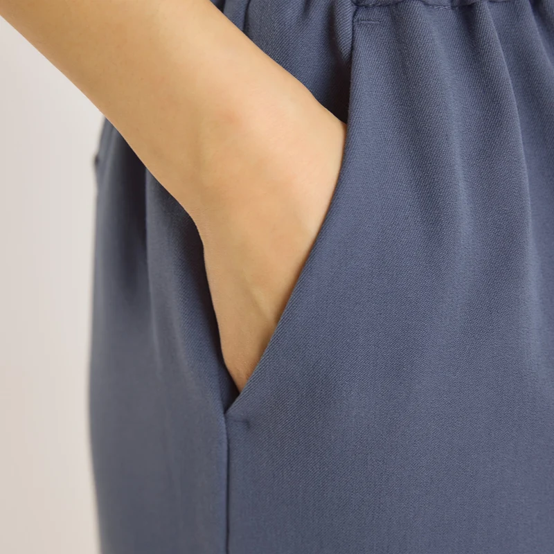 Pantalon Large et Droit - Bleu