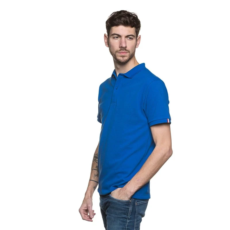 Polo bleu roi Made In France