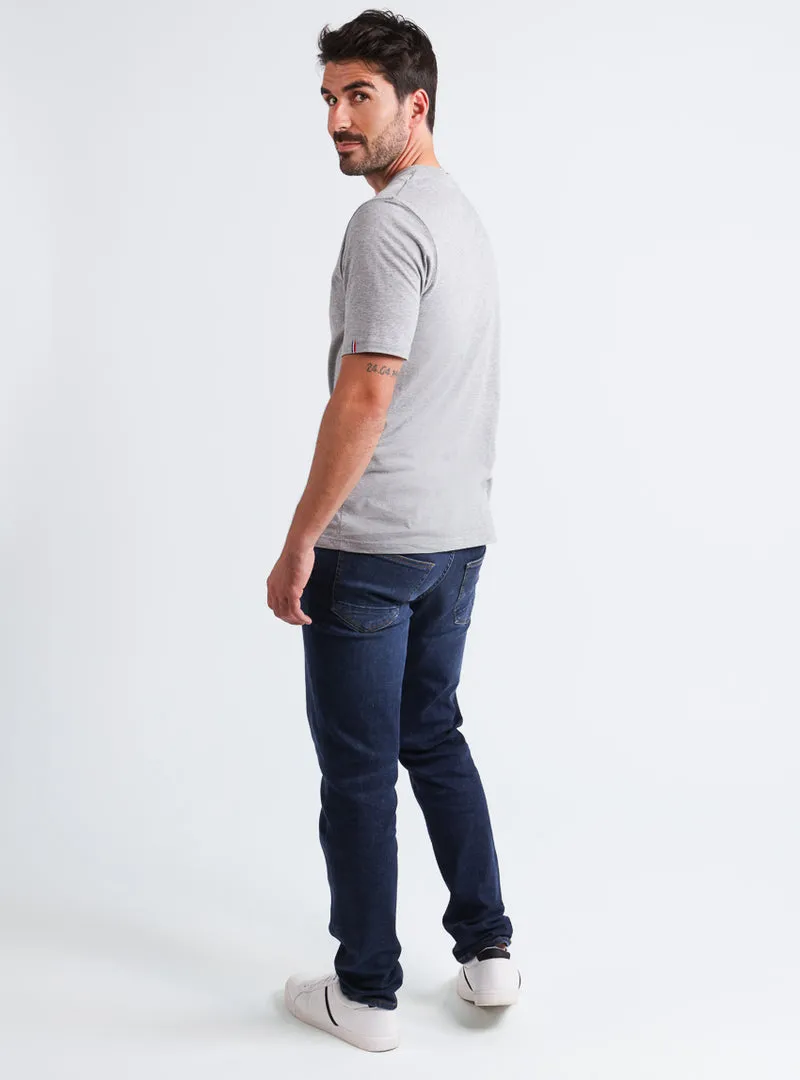 Jean homme en coton Bleu Brut