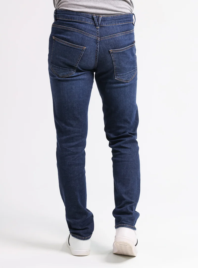Jean homme en coton Bleu Brut