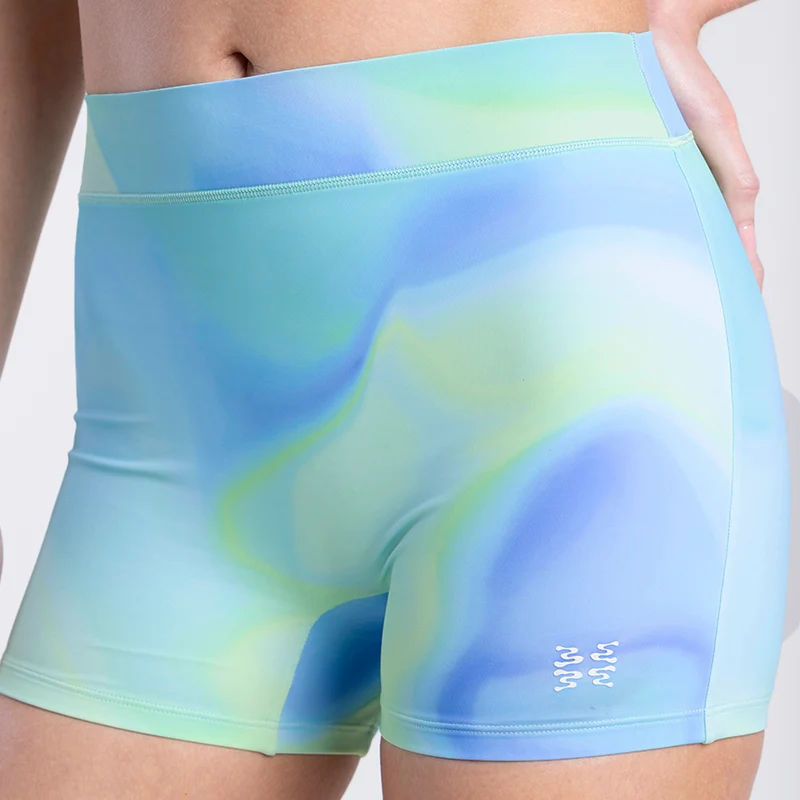 Star High Waisted Swim Aqua Amp