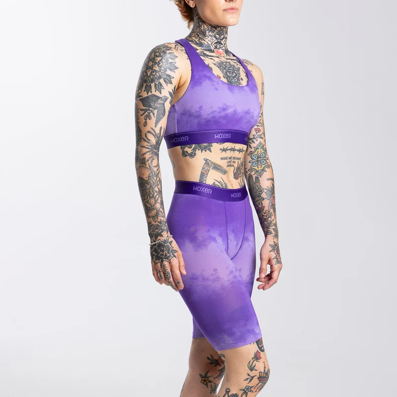 Biker High Waisted Purple