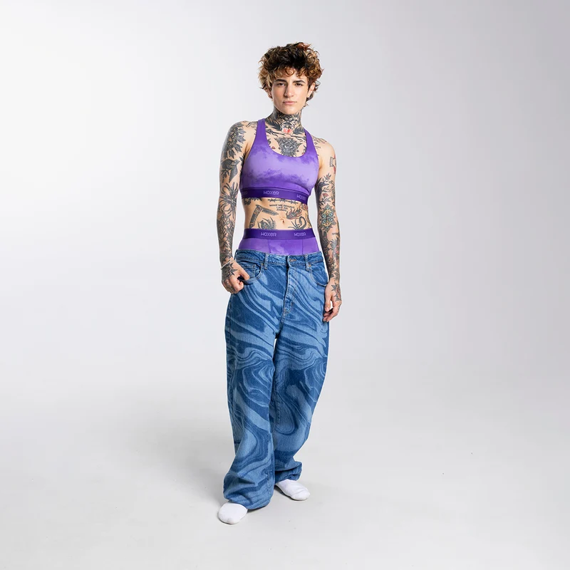 Biker High Waisted Purple