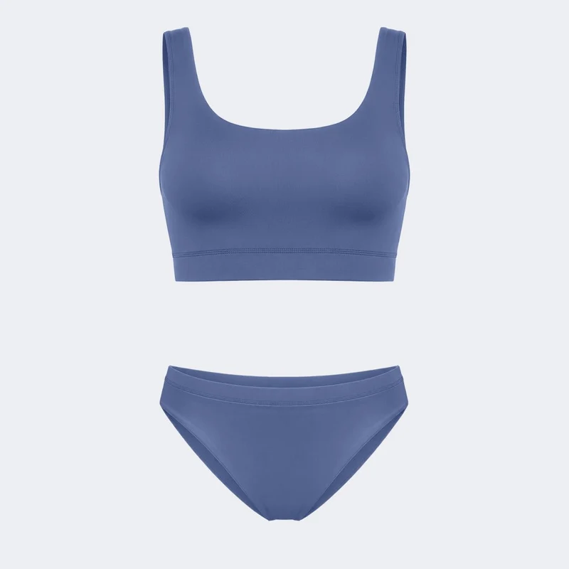 Swim Set Bikini Boss Steel Blue