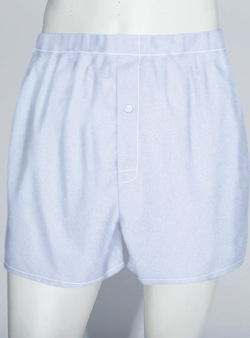 Caleçon homme en coton bleu