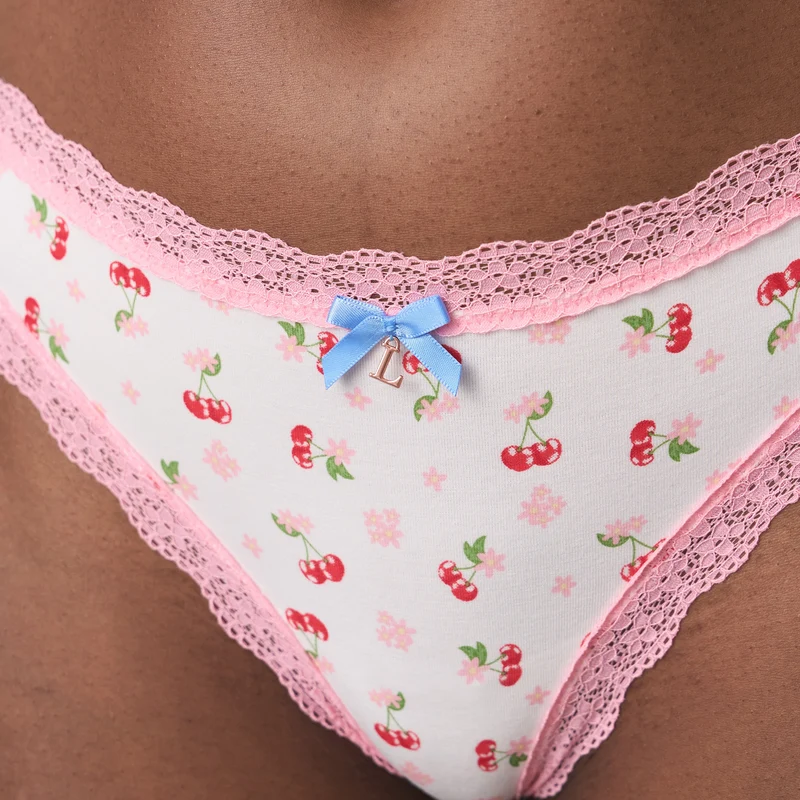 Imprimé Cerise String (Pack de 3) - Multi