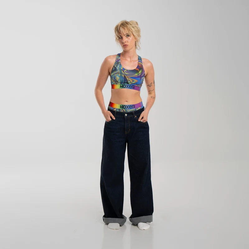 Baller High Waisted Pride Wave