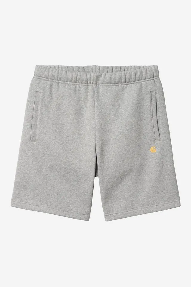 Carhartt Wip CHASE SWEAT SHORT Grey Heather / Gold