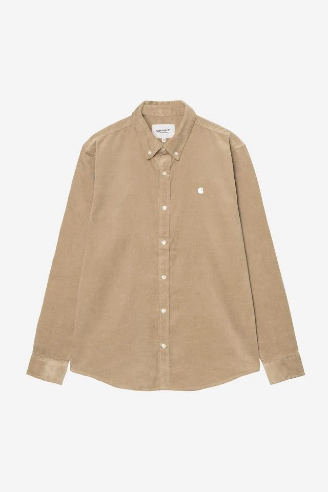 Carhartt Wip MADISON FINE CORD L/S SHIRT Iroko / Wax