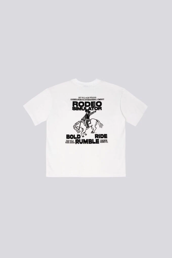 Goodies Sportive RODEO SIMULATOR S/S TEE White