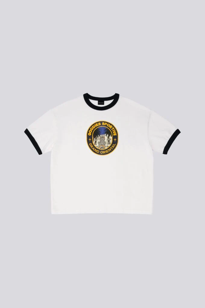 Goodies Sportive ORIENTAL RINGER S/S TEE White