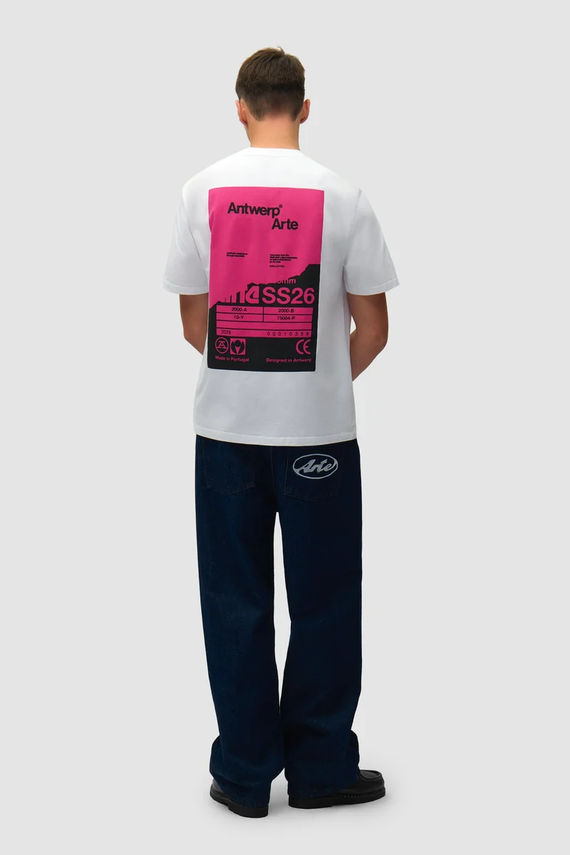 Arte Antwerp BACK POSTER S/S TEE White