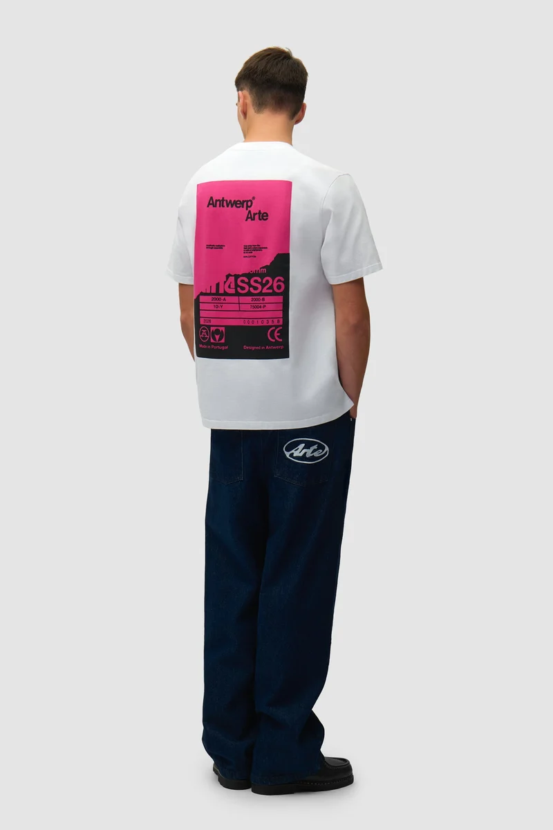 Arte Antwerp BACK POSTER S/S TEE White