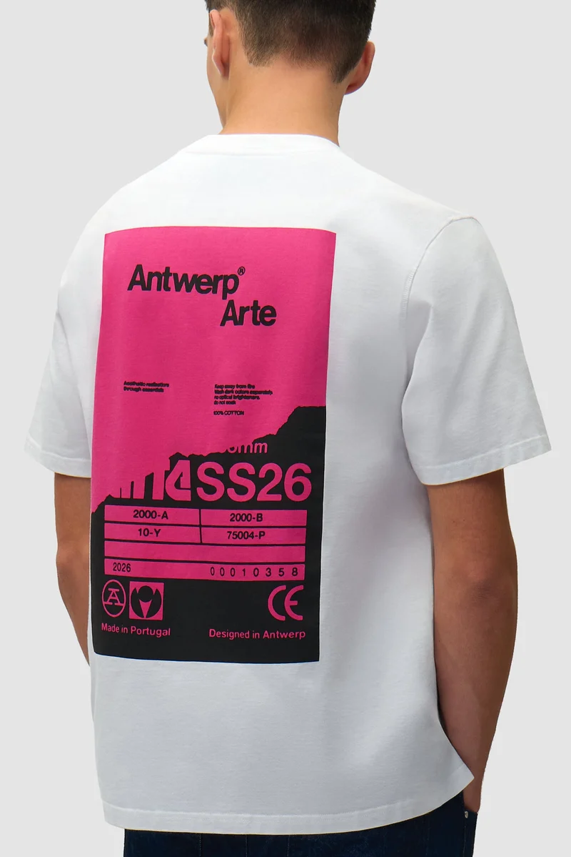 Arte Antwerp BACK POSTER S/S TEE White