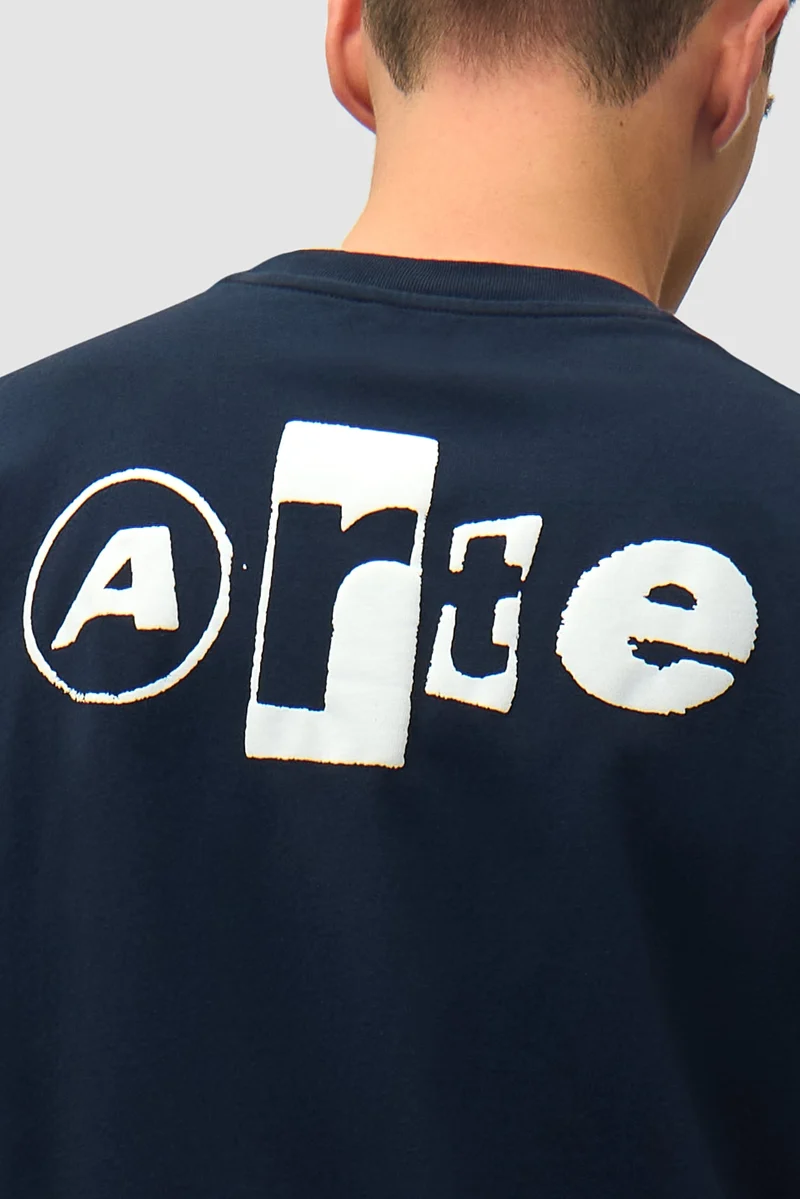 Arte Antwerp BACK COLLAGE S/S TEE Navy