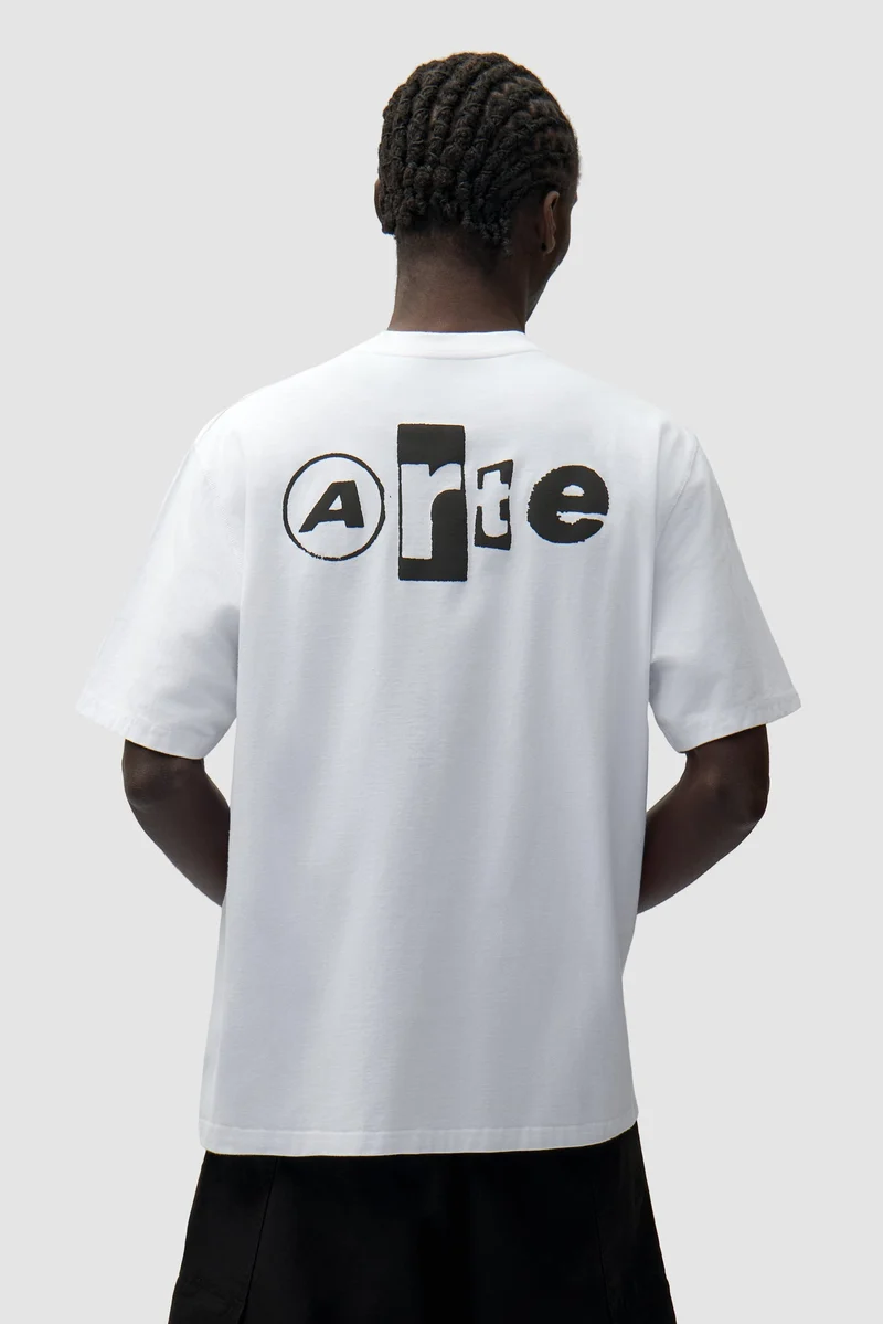 Arte Antwerp BACK COLLAGE S/S TEE White