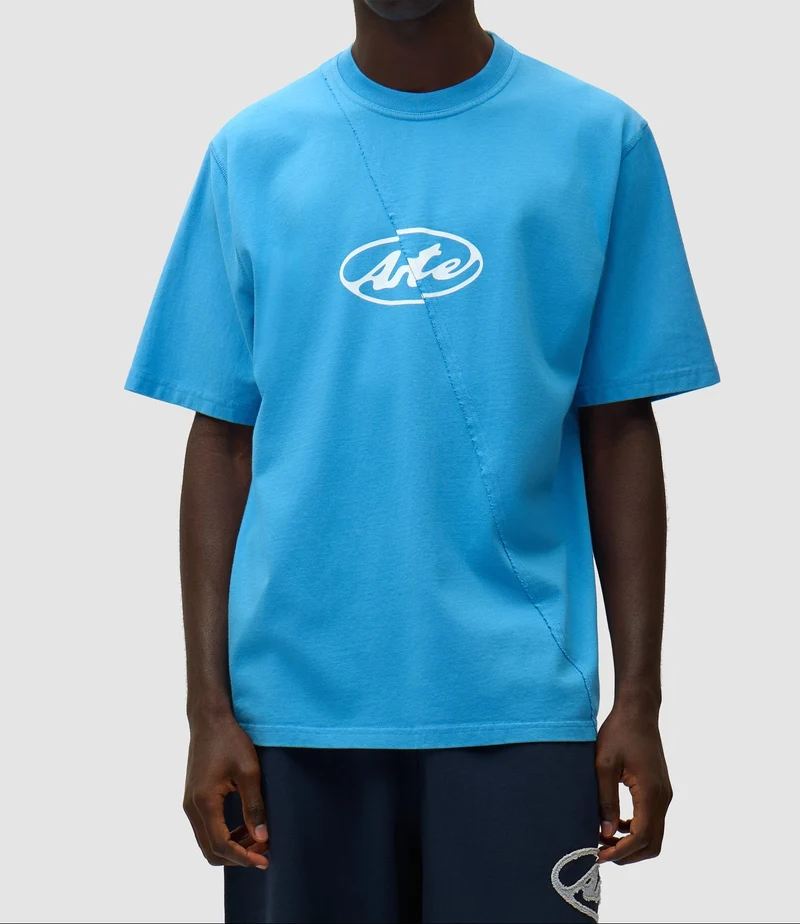 Arte Antwerp CIRCLE LOGO S/S TEE Bleu