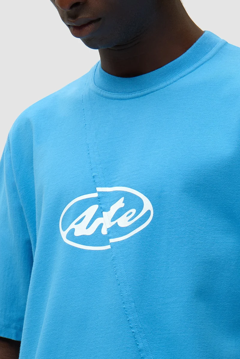 Arte Antwerp CIRCLE LOGO S/S TEE Bleu