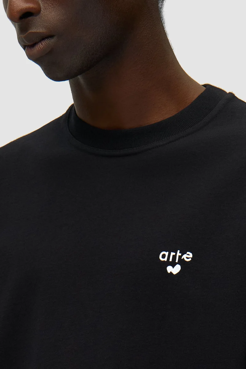 Arte Antwerp HEART LOGO S/S TEE Black