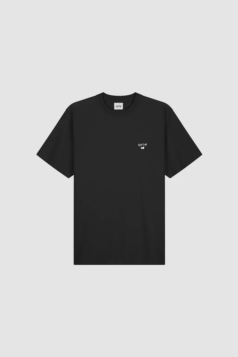 Arte Antwerp HEART LOGO S/S TEE Black