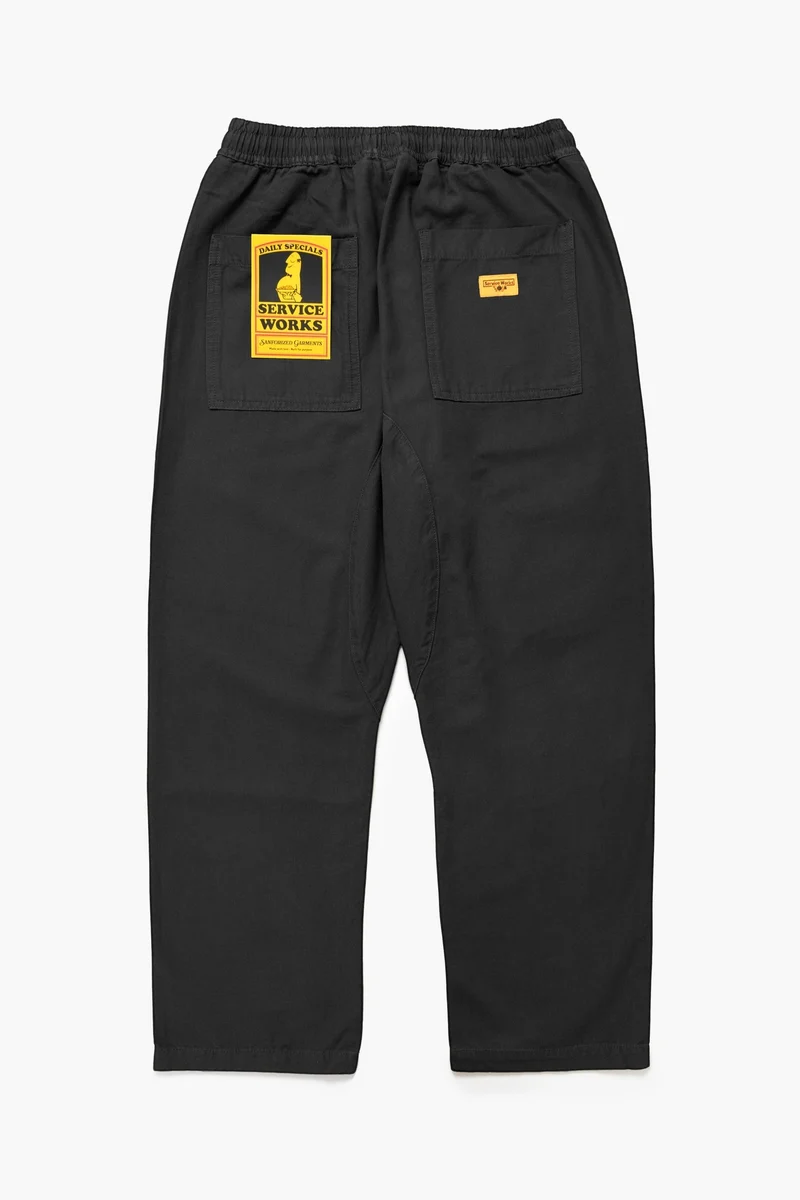 Service Works Classic Canvas Chef Pant Black