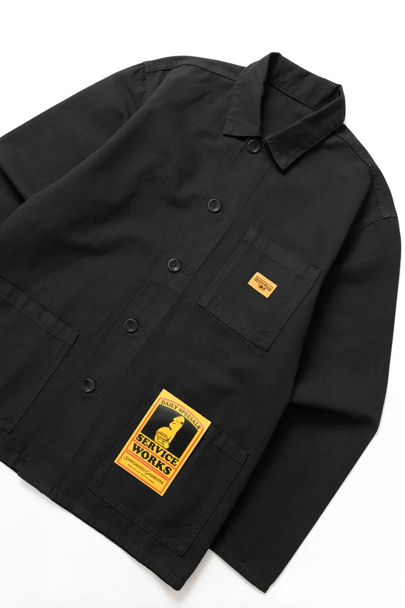 Service Works Canvas Chore Shirt Black