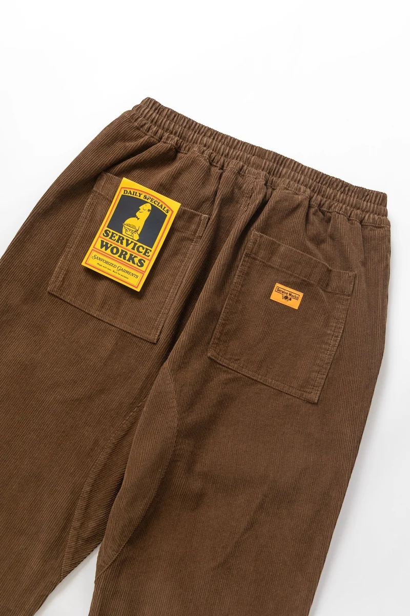 Service Works Corduroy Chef Pants Bark