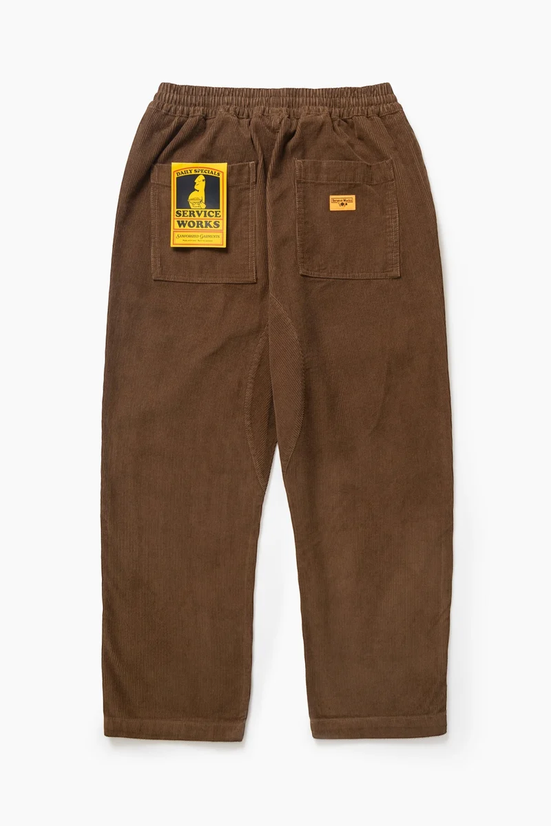 Service Works Corduroy Chef Pants Bark