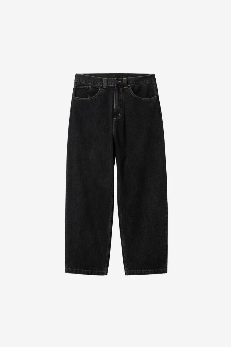Carhartt Wip BRANDON PANT Black stone washed