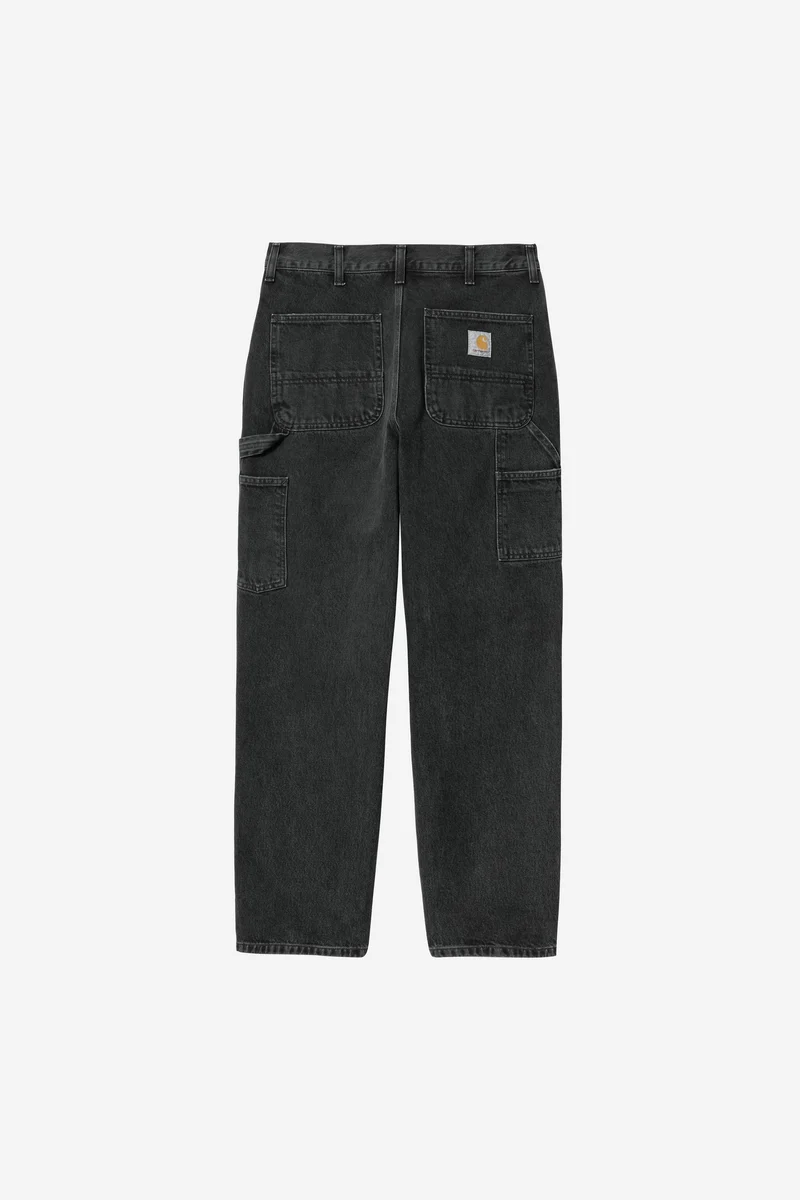 Carhartt Wip SINGLE KNEE PANT Black Stone washed