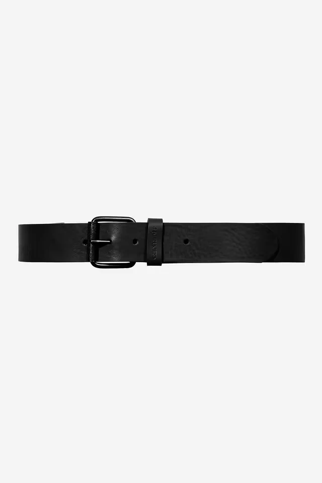 Carhartt Wip SCRIPT BELT LEATHER Black / Black