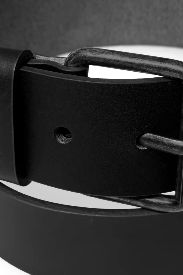 Carhartt Wip SCRIPT BELT LEATHER Black / Black