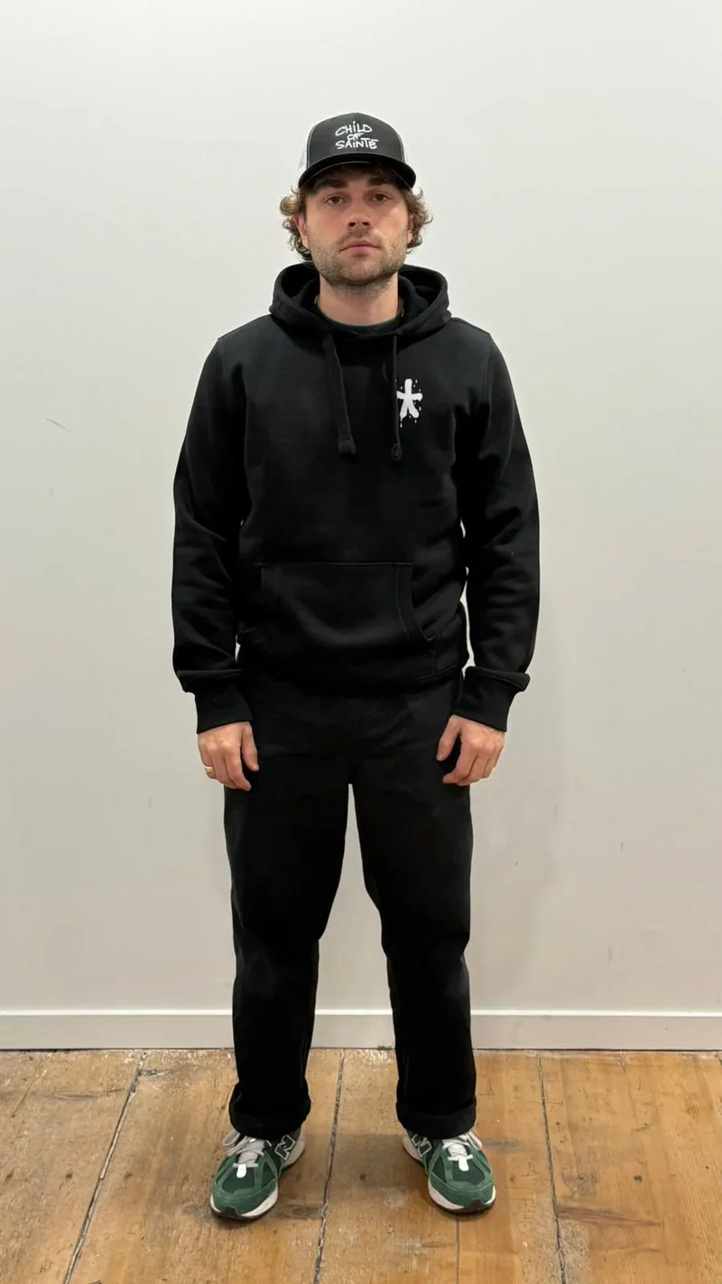 Hoodie Saint-Etienne Child Of Sainté X PITR Noir/Gris