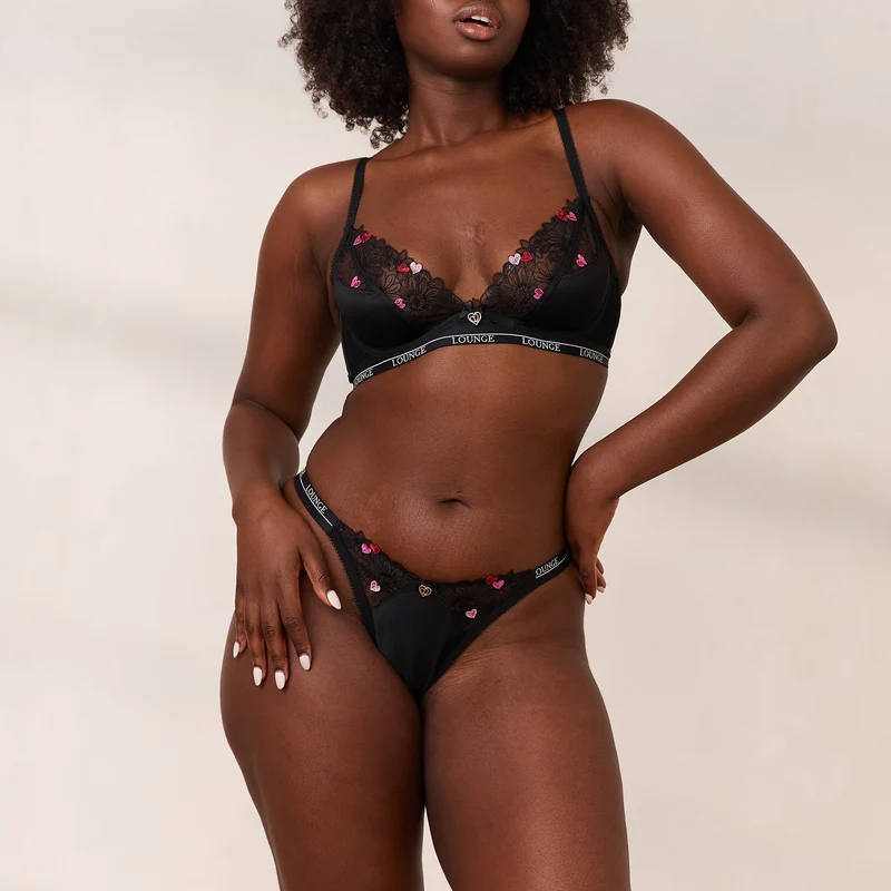 Zalia Plunge Soutien-Gorge - Noir